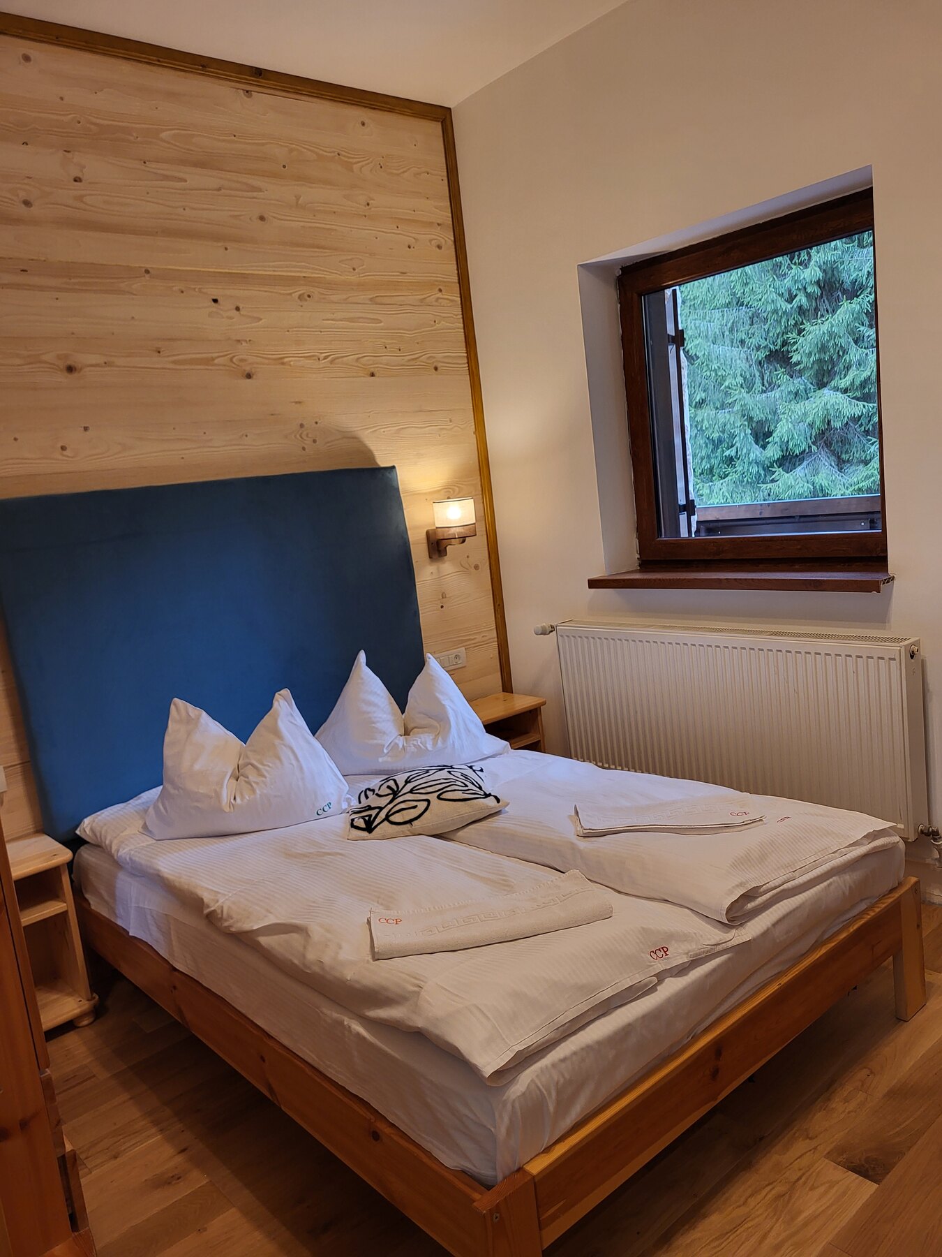 Cameră dublă cu vedere către pădure la Cabana Cetățile Ponorului